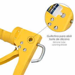 Pistolet en silicone jaune