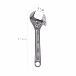 Clé moletée ajustable de 6 po