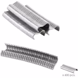 Grapas Para Grapadora Mallas - Medida: 18 mm. - Caja 600 Unidades. - Realizadas en metal. - Ideal para grapar mallas, enrejad ...