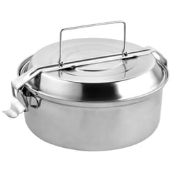 Fiambrera Acero Inoxidable Con 2 Platos ø 16 cm.