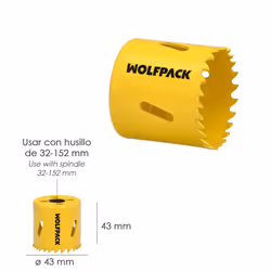 Wolfpack - Couronne de scie à cible bimétallique ø 43 mm.