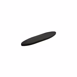Pierre à aiguiser ovale. - Longueur : 20 cm. - Utilisé pour affûter les couteaux et les outils de coupe. - Couleur noire. - I ...