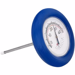 Termometro Flotante Boya Para Piscinas - Medida: Ø 18,5 cm. - Sonda de acero inoxidable con una longitud de 25 cm. - Termomet ...