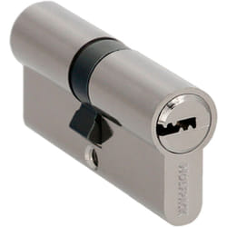 Cilindro Seguridad Wolfpack 30x30 mm. Leva Larga Niquelado Con 5 llaves