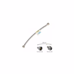 Tuyau flexible inox Mâle 3/8 - Femelle 3/8 - 200mm Caractéristiques supplémentaires : M 3/8 - H 3/8. Longueur : 200 mm. Tuyau ...
