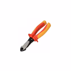 Pince coupante diagonale DIN - Longueur : 180 mm. - Tête en acier au chrome vanadium, dureté et résistance maximales. - Poign ...