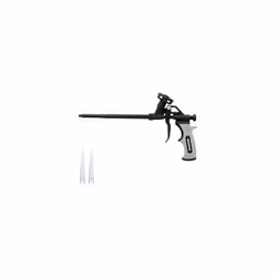 Pistolet mousse polyuréthane - Longueur totale/tige : 32,5/19 cm. - Pistolet entièrement recouvert de PTFE, tant à l'intérieu ...
