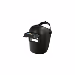 Écran de soudage - Fenêtre fixe - Matière : Fibre vulcanisée noire. - Oculaire filtrant et cache filtre rectangulaire Grade 1 ...