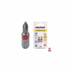Embouts de tournevis Phillips - Bouche n°1. - Bouche Phillips. - Embouts rectifiés, minimisent le risque de casse. - Fabriqué ...