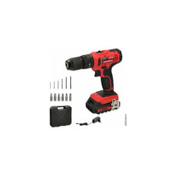 Perceuse-visseuse 20 v. Avec 2 vitesses et marteau. Batterie 20 Ah. Couple de serrage 35 Nm.