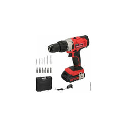 Perceuse-visseuse 20 v. Avec 2 vitesses et marteau. Batterie 2 Ah. Couple de serrage 50 Nm.
