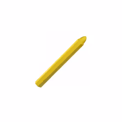 Marqueur Cire - Mesure Longueur/Diamètre : 12 cm./Ø 12 mm. - Couleur jaune. - Forme hexagonale, pour mieux s'adapter au conto ...