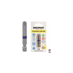 Wolfpack - Embouts de tournevis Torx T40 longs (2 pièces). Acier au chrome-vanadium S2