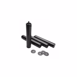 Lot de pieds ronds pour sommier - Pour sommier. - 4 unités - Dimensions : 25cm. - Diamètre : 50 mm. - Filetage métrique 10. - ...