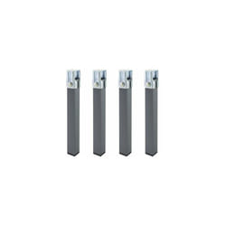 Wolfpack - Jeu de Pieds Sommiers Carrés (4 Unités) Tube 30x30 mm. Pour sommier 30x30 mm. Hauteur 25cm.