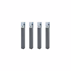 Jeu de pieds carrés pour sommier - Pour sommiers ou cadres de lit 30x40 mm. - 4 unités - Dimensions des pieds : 30x30 mm. - H ...