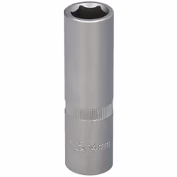 Llave vaso 1/2" hexagonal larga - Medida: 14 mm. - Perfil interno de 6 caras. - Fabricada en acero al Cromo Vanadio, aportánd ...
