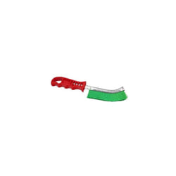 Brosse manuelle en PVC manche rouge