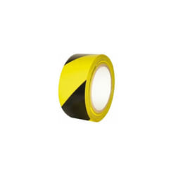 Rouleau de ruban de signalisation jaune/noir 200mt x 70mm