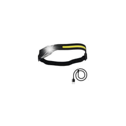 Wolfpack - Lampe de poche frontale led à tête réglable 350 lumens, 4 modes, bandeau réglable, batterie rechargeable avec capteur de mouveme