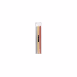 Mines de rechange pour crayon de menuisier - Mesure : 12,5 cm. x Ø 3 mm. - 6 mines de recharge pour porte-mines. - L'étui à m ...