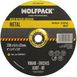 Disco Repasar Abrasivo 230x6,4x22,23 .