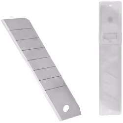 Hoja cutter (Estuche 10 piezas) - Medida: 25 mm. - Hojas realizadas en acero SK5, aportando una alta resistencia y duración.  ...