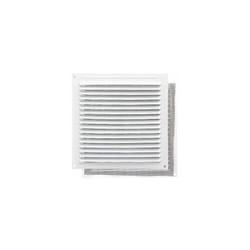 Wolfpack - Grille d'aération en aluminium avec moustiquaire vissable 200 x 200 mm. Couleur blanche