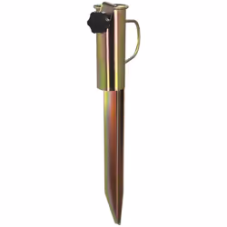 Pincho Acero Sombrilla Playa - Medida: 45,5 cm. - Realizado en acero. - Ideal para sujetar la sombrilla en la arena, tierra,  ...