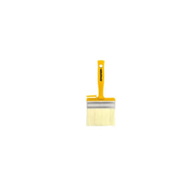 Wolfpack - Brosse de toiture professionnelle en poils blancs avec manche ergonomique et crochet 238x98x30mm couleur jaune