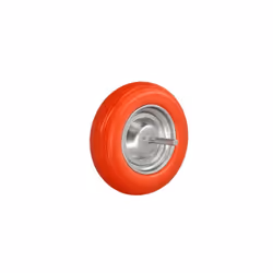 Roue pour Brouette de Chantier et de Jardin, Modèle "Plus" Pleine - Dimensions : Diamètre roue 350 mm, Largeur roue 80 mm, Di ...