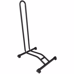 Soporte para bicicletas de suelo - Medidas: 77 x 44,5 x 36 cm - Soporte realizado en acero pintado color negro. - Para anchos ...