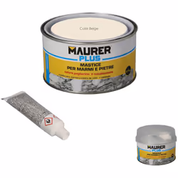 Masilla para marmol - Color beige. - Medida: 375 ml. - Instrucciones: > Limpiar y secar bien las pieza a unir o enmasillar. > ...