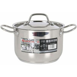 Quttin - Hotel - Professional Induction Cooker, cuisinière et four, très grande taille, acier inoxydable antiadhésif, couvercle et poignées en verre,