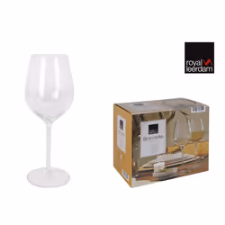 Verres à vin - Royal Leerdam - Set de 6 - 38cl - Verre à pied - Compatible lave-vaisselle