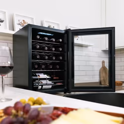 Cecotec 00122 refroidisseur à vin Refroidisseur de vin compresseur Pose libre Noir, Transparent 20 bouteille(s) - Vue supplémentaire 4