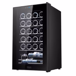 Bolero GrandSommelier 2450 Black Compressor Cave à vin noir, d`une capacité de 24 bouteilles, avec compresseur de réfrigérati ...