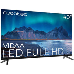 Cecotec Smart TV, TV LED de 40 pouces Résolution Full HD Série A5 ALF50040. Smart TV VIDAA, Dolby Audio, Smart TV VIDAA, WiFi intégré, Chromecast, 3