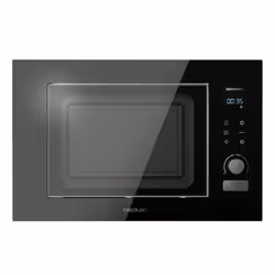Cecotec 01383, Intégré, Micro-ondes grill, 21 L, 1200 W, Rotatif, Tactile, Noir
