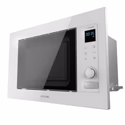 Cecotec 01384, Intégré, Micro-ondes grill, 21 L, 1200 W, Rotatif, Tactile, Blanc
