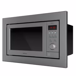 Cecotec 01390, Intégré, Micro-ondes grill, 25 L, 900 W, Boutons, Rotatif, Acier