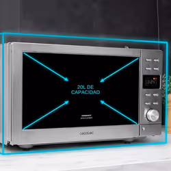 Cecotec 01399 micro-onde Comptoir Micro-ondes grill 20 L 700 W Noir, Acier - Vue supplémentaire 8