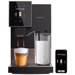 Cecotec 01461, Machine à expresso, 1,1 L, Café moulu, Broyeur intégré, Noir, Rose
