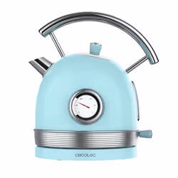 Cecotec ThermoSense 420, 1,8 L, 2200 W, Bleu clair, Acier inoxydable, Thermostat réglable, Arrêt de sécurité en cas de surcha ...