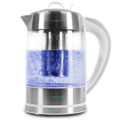 Cecotec ThermoSense 370 bouilloire 1,7 L 2200 W Gris, Acier inoxydable, Transparent, Blanc
