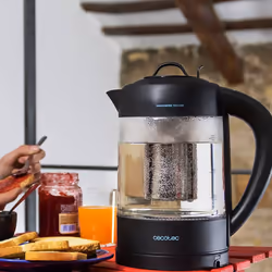 Cecotec 01512 bouilloire 1,7 L 2200 W Noir, Transparent