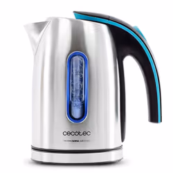 Cecotec ThermoSense 220 Steel, 1,2 L, 1630 W, Acier inoxydable, Acier inoxydable, Indicateur de niveau d'eau, Arrêt de sécuri ...