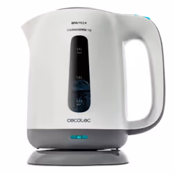 Cecotec ThermoSense 170, 1,7 L, 2200 W, Gris, Blanc, Plastique, Indicateur de niveau d'eau, Arrêt de sécurité en cas de surch ...