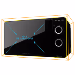 Cecotec ProClean 3130 Sur toute la gamme Micro-ondes grill 20 L 700 W Noir - Vue supplémentaire 8