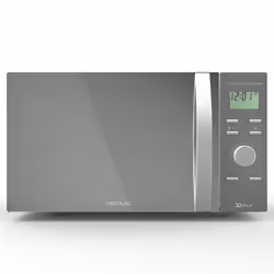 Cecotec 01544, Comptoir, Micro-ondes grill, 30 L, 1000 W, Boutons, Rotatif, Argent